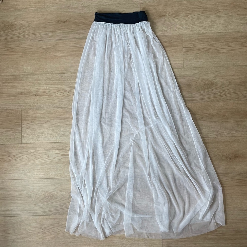 Free People intimately tulle maxi skirt